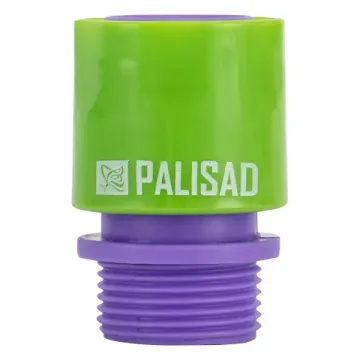 Соединитель пластмассовый быстросъемный, внешняя резьба 3/4"// Palisad