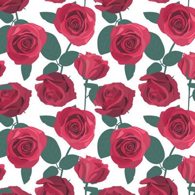 Красные розы.