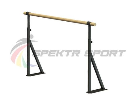 Хореографический станок однорядный напольный Фуэте Блэк