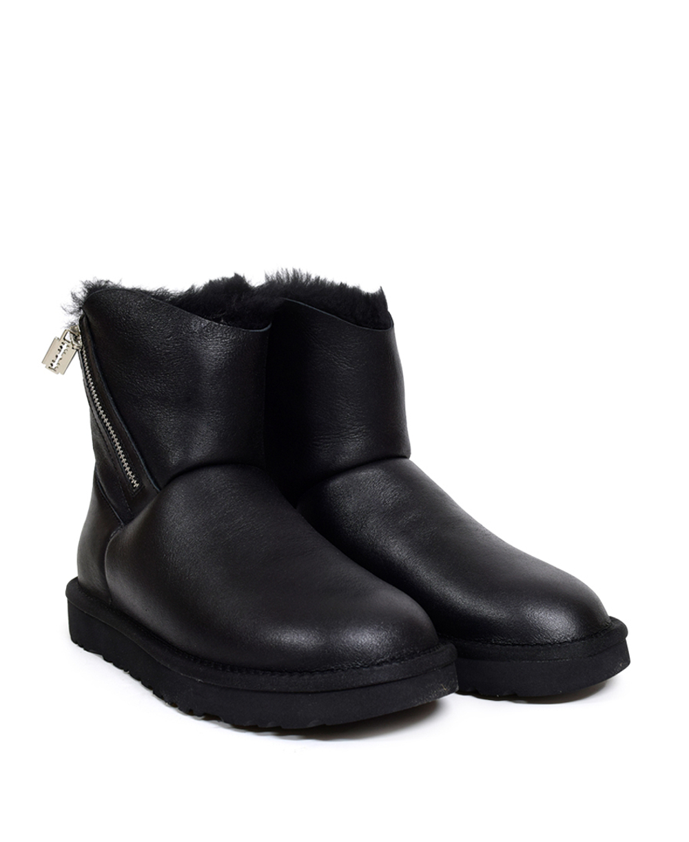 MINI OBLIQUE ZIP-black