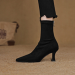 VANDEELEN Suede Ankle Boots 7.5cm Women"s