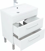 Тумба с раковиной Aquanet Лукка 302397 75 белый