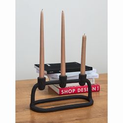 Подсвечник Stery, 14 см, черный