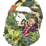 A Bathing Ape X Monkey 47 Ape Head Tee белый зеленый