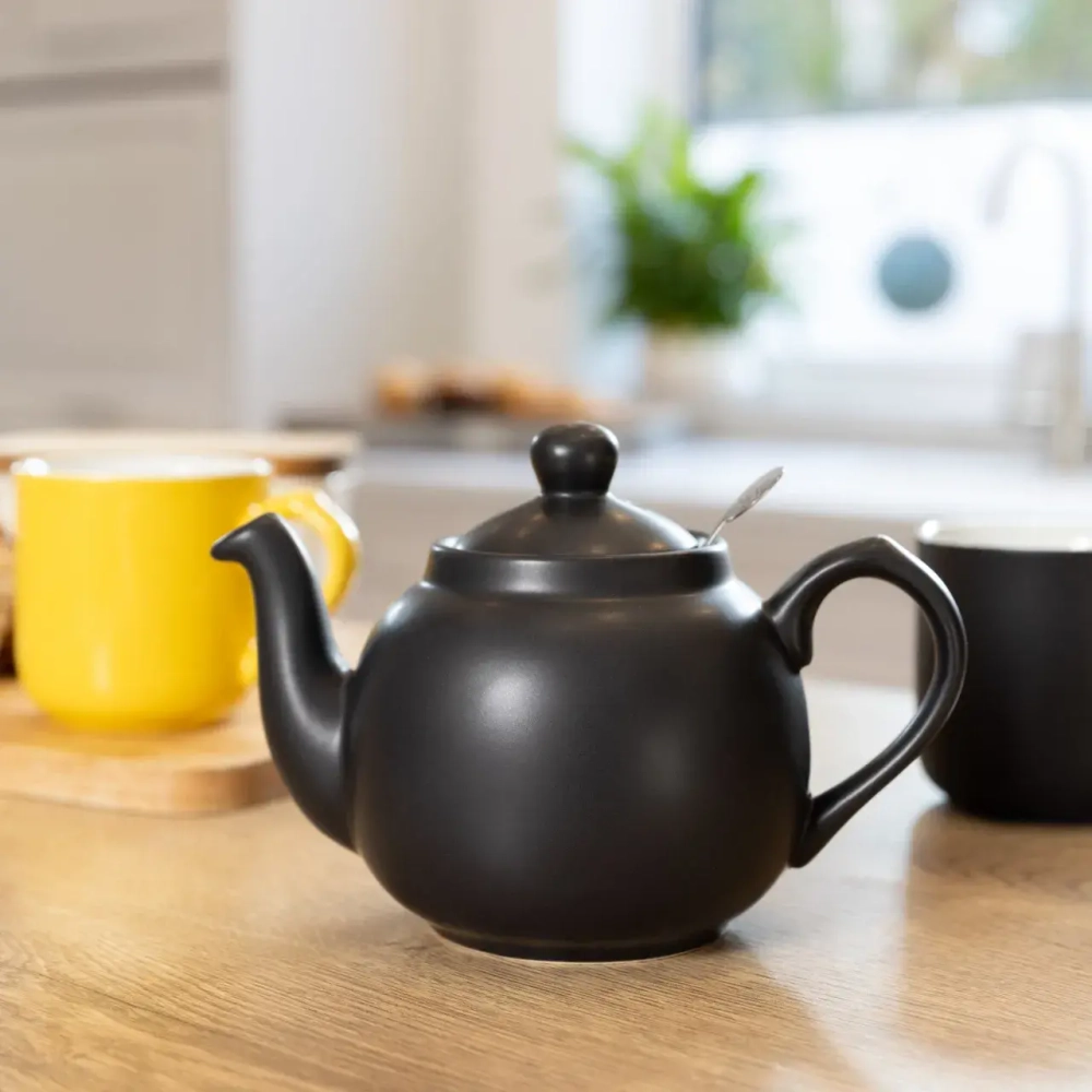 Kitchen Craft Чайник London Pottery 500 мл с заварником матовый черный