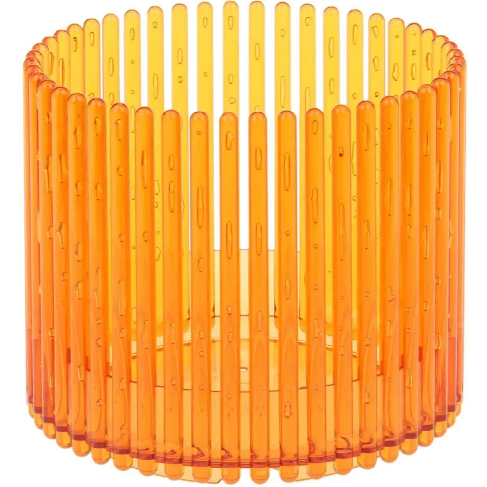 Кашпо для цветов пластиковое 1,8л d-14см «Шарм» оранжевый