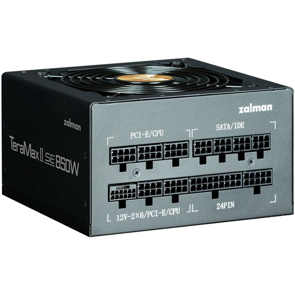 Блок питания Zalman 850W TeraMax II SE, модульный, 16 pin PCIe 5.1, 80 PLUS Gold (ZM850-TMX2SE)