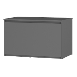 Шкаф с антресолью Симпл ШК-03, графит