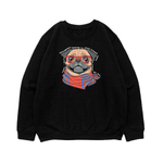 Свитшот "Мопс любит тебя больше себя"