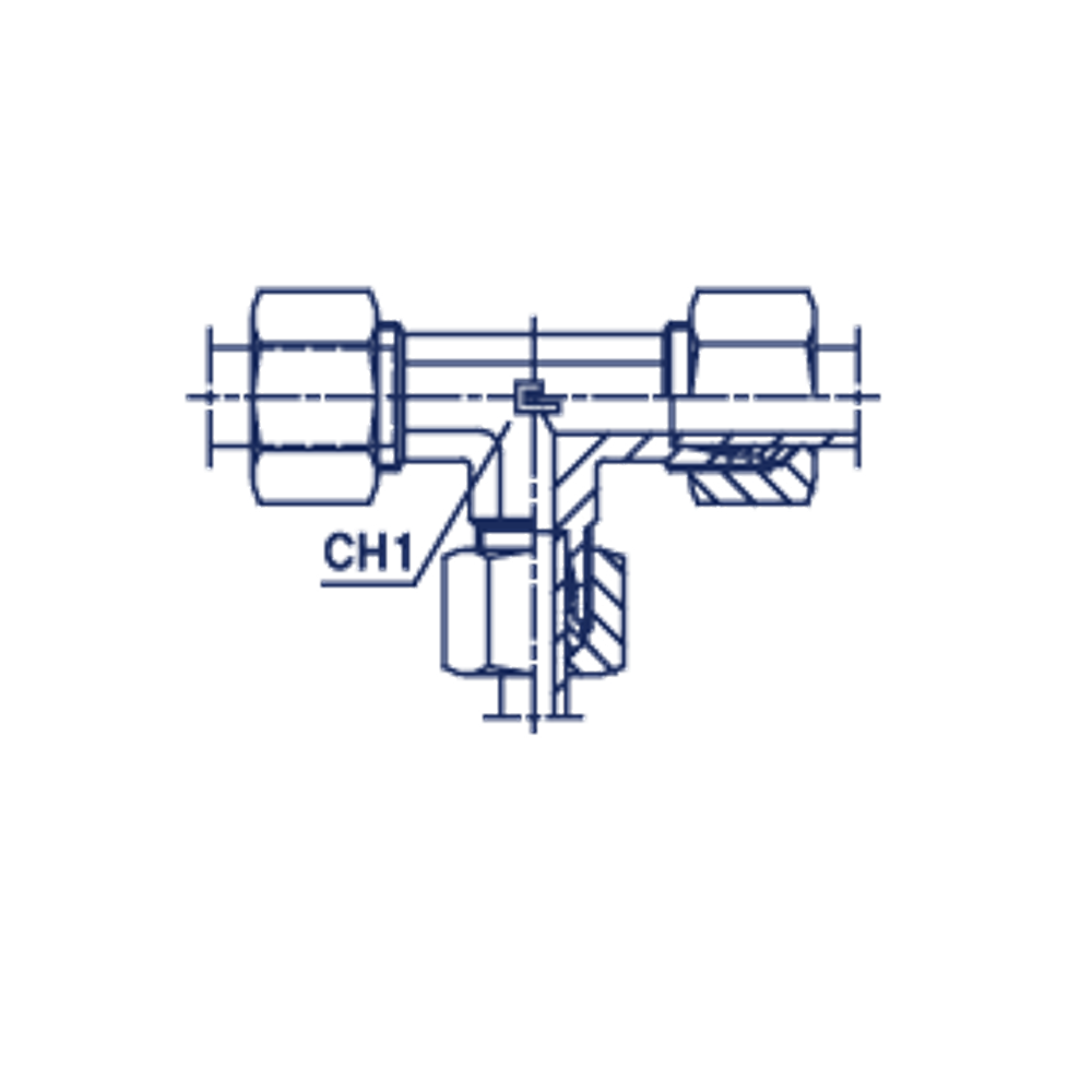 Соединение PRT DL08 06 08 (в сборе) CAST