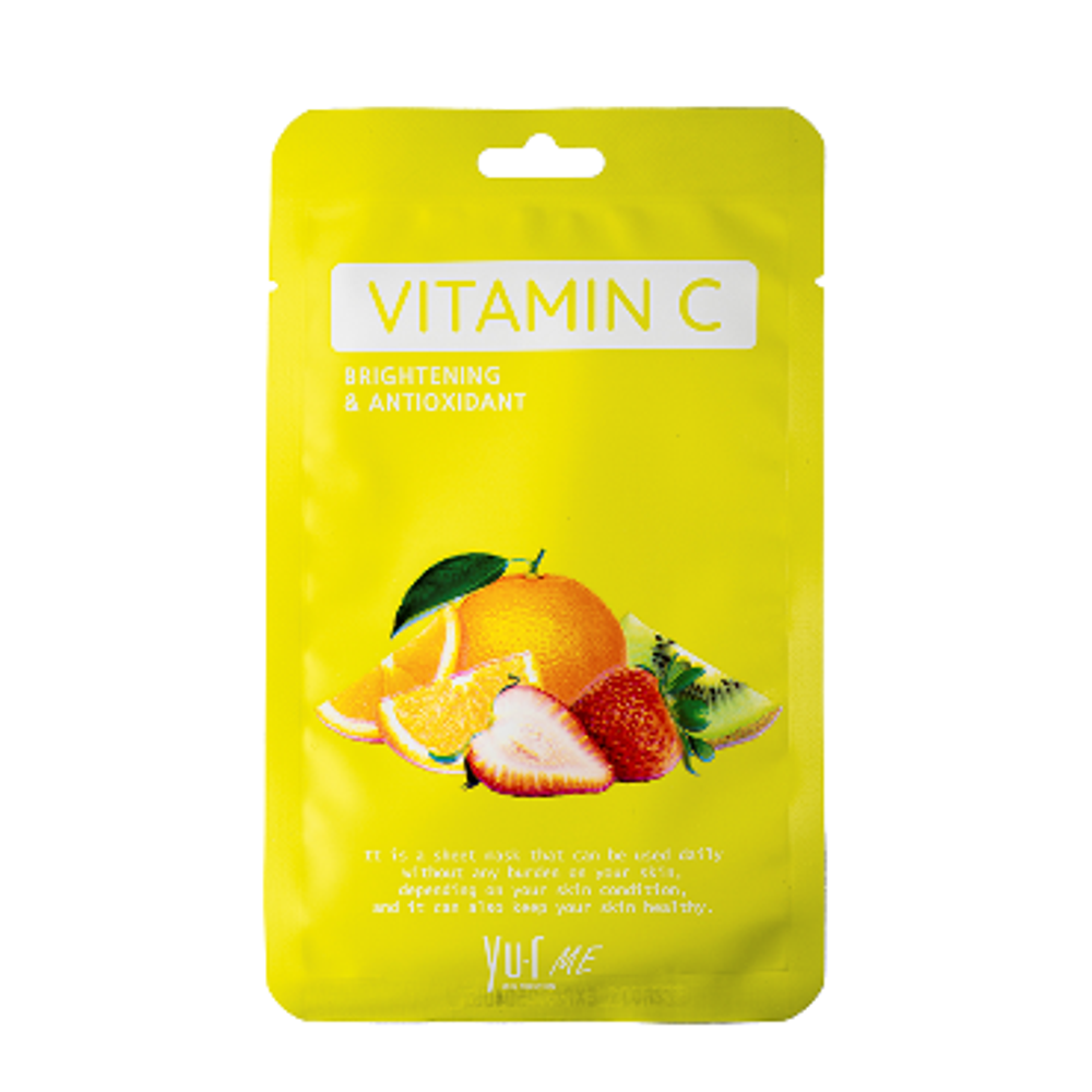 YU.R ME Тканевая маска для лица с витамином С | Yu.r Me Vitamin C Sheet Mask