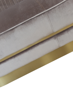 Диван двухместный Garda Decor серо-коричневый 87YY-1890-2 BRN