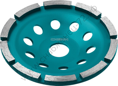 СИБИН d 125 мм, Однорядная алмазная шлифовальная чашка (33442-125)