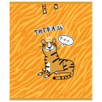 Тетрадь А5 48 л. ПЗБМ, скоба, клетка, фольга, конгрев, TWIN лак, "Тиградь" (5 видов), 029135, 5шт