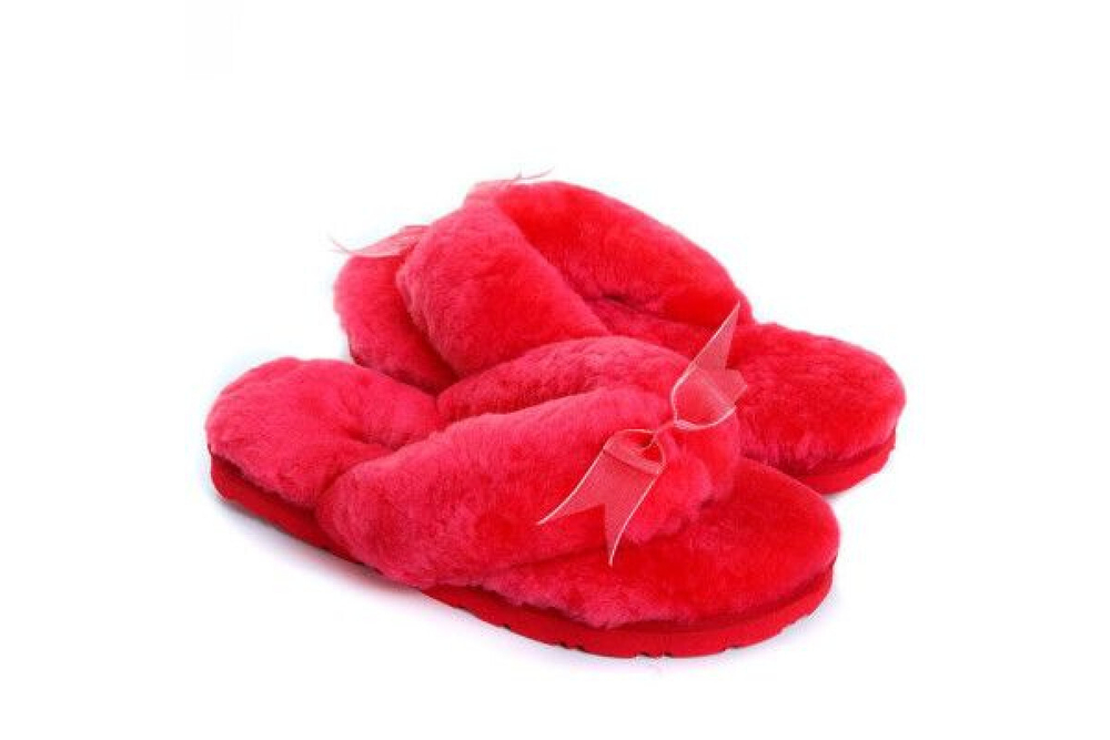 UGG Fluff Flip Flop II Watermelon Red