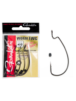 Крючки офсетные Gamakatsu Worm EWG HOOKS SIL STOPPER BLACK размер 04 (упк.5шт.)