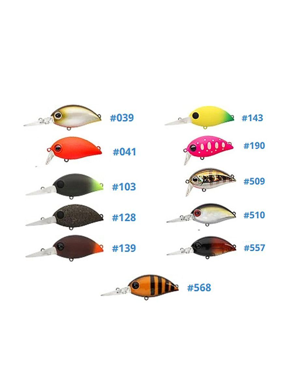 Воблер для рыбалки ZIPBAITS Hickory MDR, 34мм, 3.5гр., заглубление до 1.8м., цвет 141R, плавающий