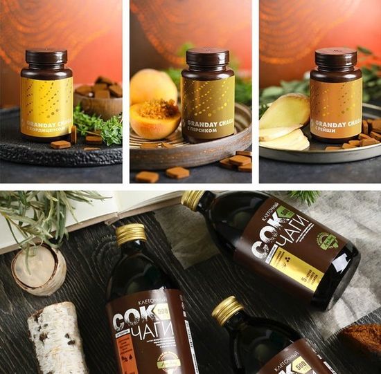 Сок Чаги клеточный с боярышником и соком березового листа