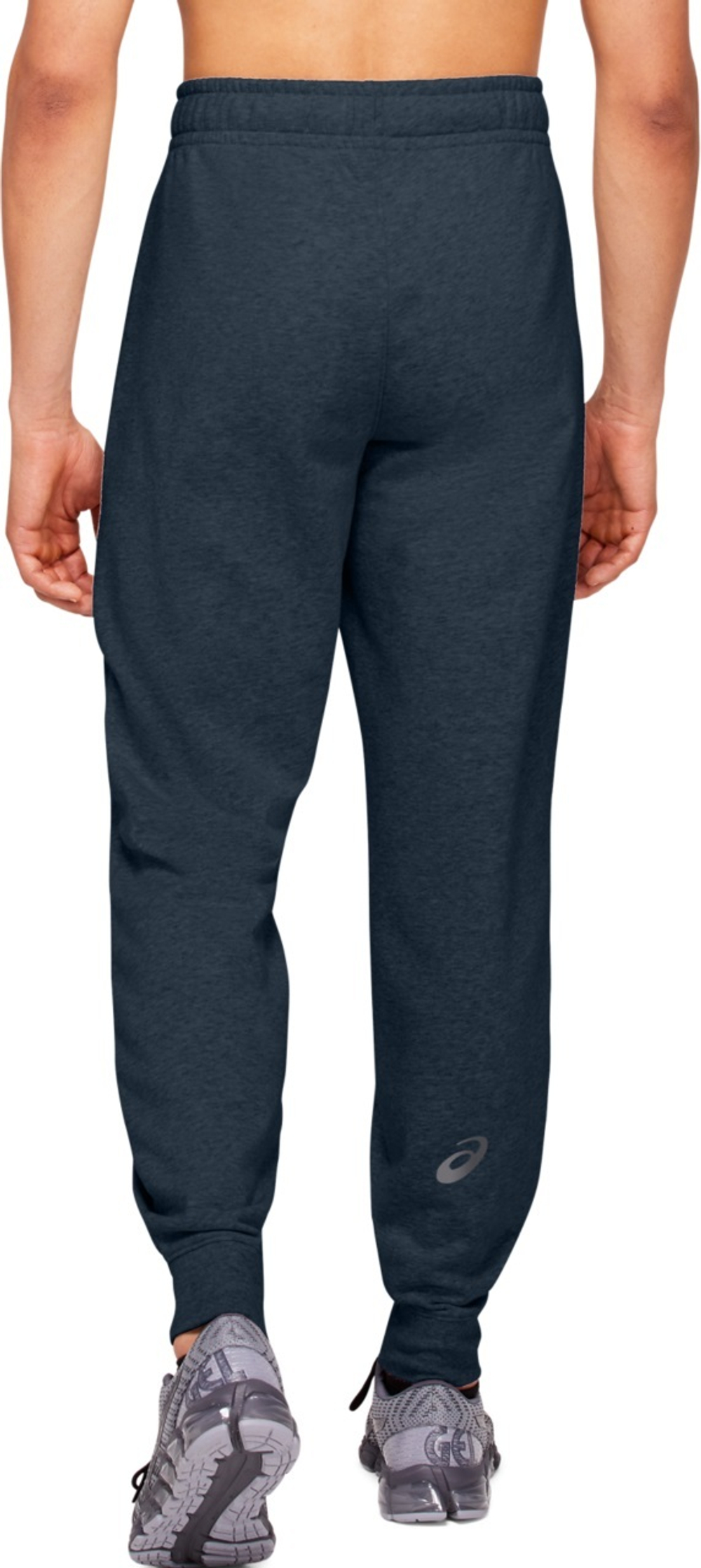 Мужские теннисные штаны Asics Big Logo Sweat Pant - french blue/dark grey