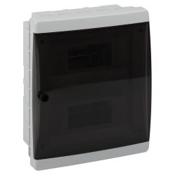Корпус пластиковый встраиваемый ЭРА COMFORT ЩРВ-П-18 IP40 прозрачная крышка белый | Корпуса пластиковые модульные