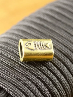 Бусина темлячная РЫБА для паракорда