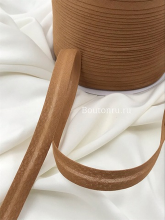 Косая бейка хлопок №181 коричневый GAMMA GK-15C 14-15 мм