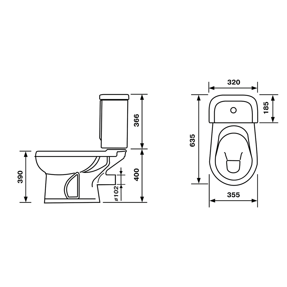 Унитаз-компакт "Ирида" красный  (гориз, нижн, сид, арм) (Ст.Оскол)