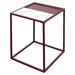 Столик кофейный mayen, 45х45 см, белый/сливовый