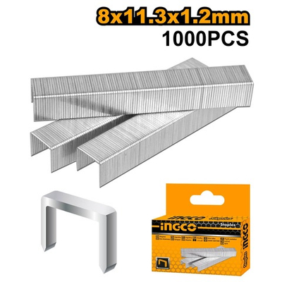 Скобы ТИП 53F 8х11.3х1,2мм INGCO STS0208