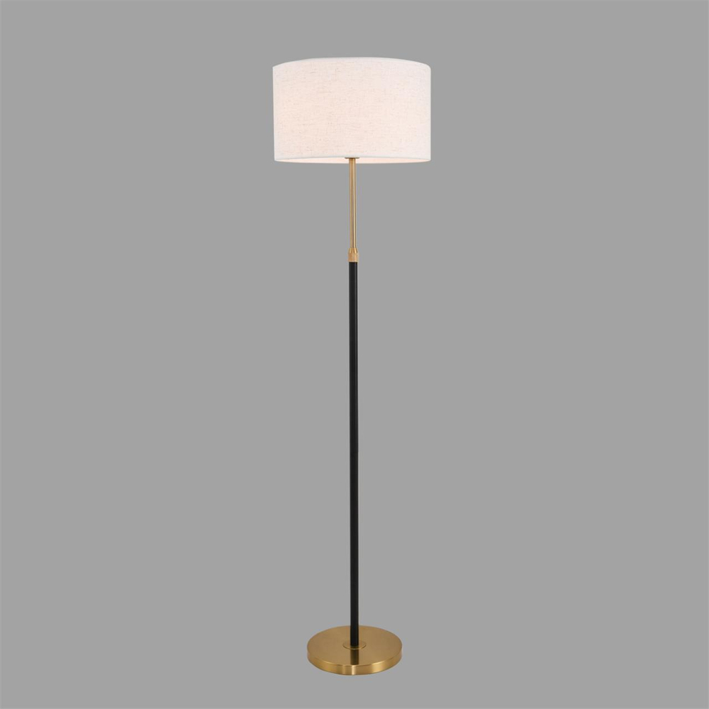 8358/1F CLASSI LN26 521 медь/черный/белый, металл/текстиль Торшер E27 60W 220V IRISA