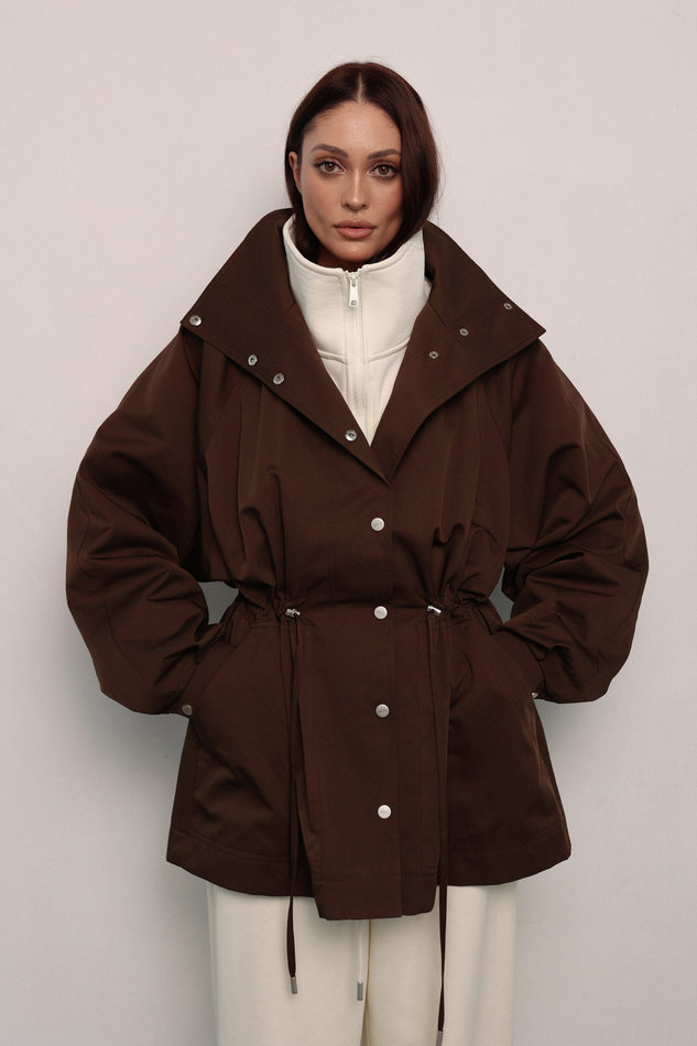 Тренч - парка шоколадная