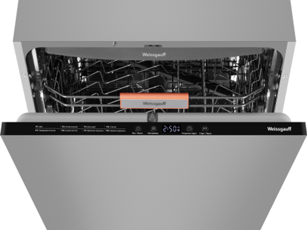 Встраиваемая посудомоечная машина Weissgauff BDW 6038 D Inverter Autoopen полноразмерная (433535)