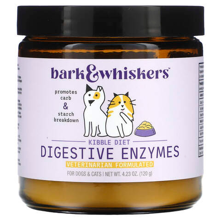 Dr. Mercola, Bark & Whiskers™, набор пищеварительных ферментов, для собак и кошек, 120 г (4,23 унции)