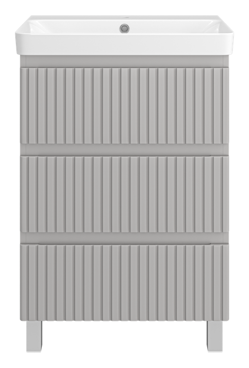 Тумба под раковину Brevita Victory 60 (серый шелк)