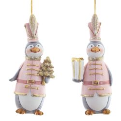 GAEM Фигурка декоративная подвесная "Пингвин", L5 W4,5 H12 см, 2в.