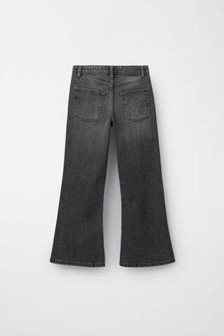 ZARA ДЖИНСЫ КЛЕШ, ЧЕРНЫЙ