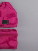 Шапка и снуд для девочки осенние