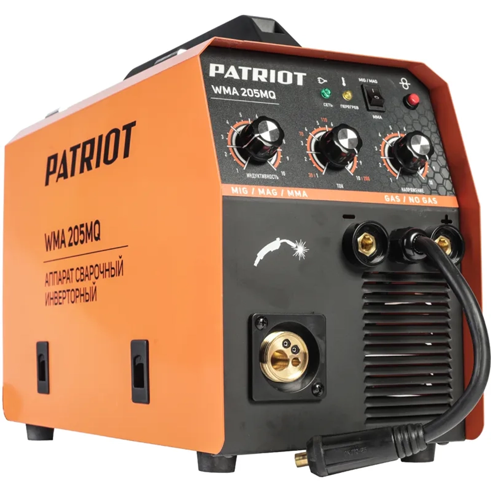 PATRIOT WMA 205MQ MIG/MAG/MMA инверторный сварочный полуавтомат 605302155