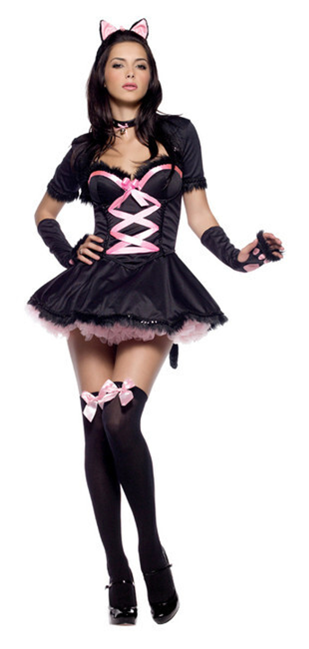 Костюм Гламурная киса SM (42-44) (Цвет: черный)