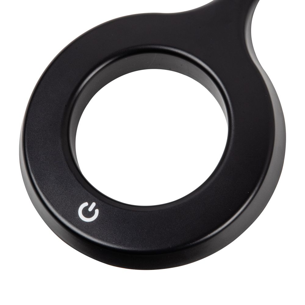 ULM-T610 7W-4500K-DIM BLACK Торшер напольный светодиодный. 7W. с регулировкой наклона. Сенсорный выключатель. Диммер. Черный. ТМ Uniel