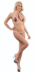 Женский клетчатый костюм ученицы (Размер: L-XL) (Цвет: красная шотландка)