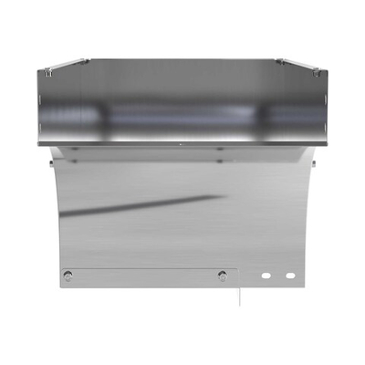 Угол CDSD 90 вертикальный внешний переходник правосторонний осн.75 H50, нержавеющая сталь AISI 304, в комплекте с крепежнымиэлементами и соединительными пластинами, необходимыми для монтажа