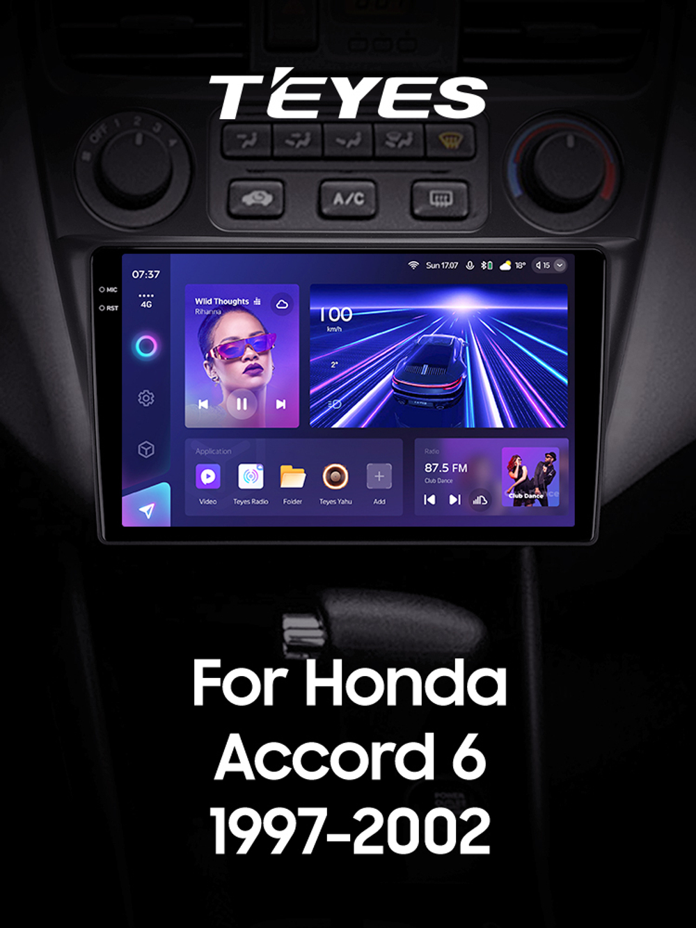 Teyes CC3 2K 9"для Honda Accord 6 1997-2002