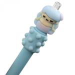 Ручка шариковая Alingar, "Русалки", 0,7 мм, синяя, автоматическая, с массажером, круглый, цветной, пластиковый корпус, карт. уп.