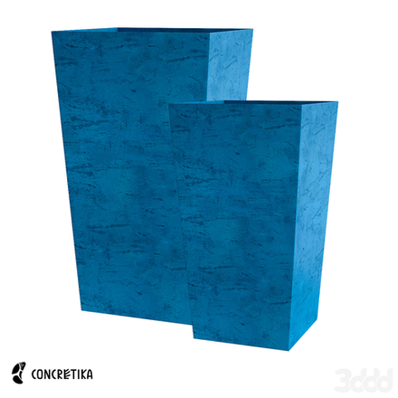 Кашпо CONIC COBALT BLUE 40 x 40 x 70