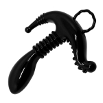 Чёрный стимулятор 12,8см для точки G, клитора и ануса Baile G-Spot Stimulator BI-014038N