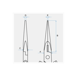 KING TONY (6377-55) Пассатижи тонконосые 138 мм