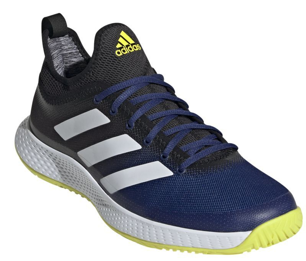 Мужские кроссовки теннисные Adidas Defiant Generation M - victory blue/cloud white/acid yellow