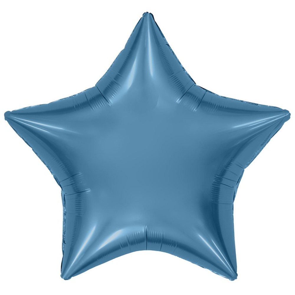 Шар фольгированный Звезда 90 см (Голубой)