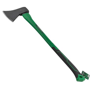 Топор с фиберглассовой ручкой и резиновой противоскользящей накладкой 1800гр. RockForce RF-A7018